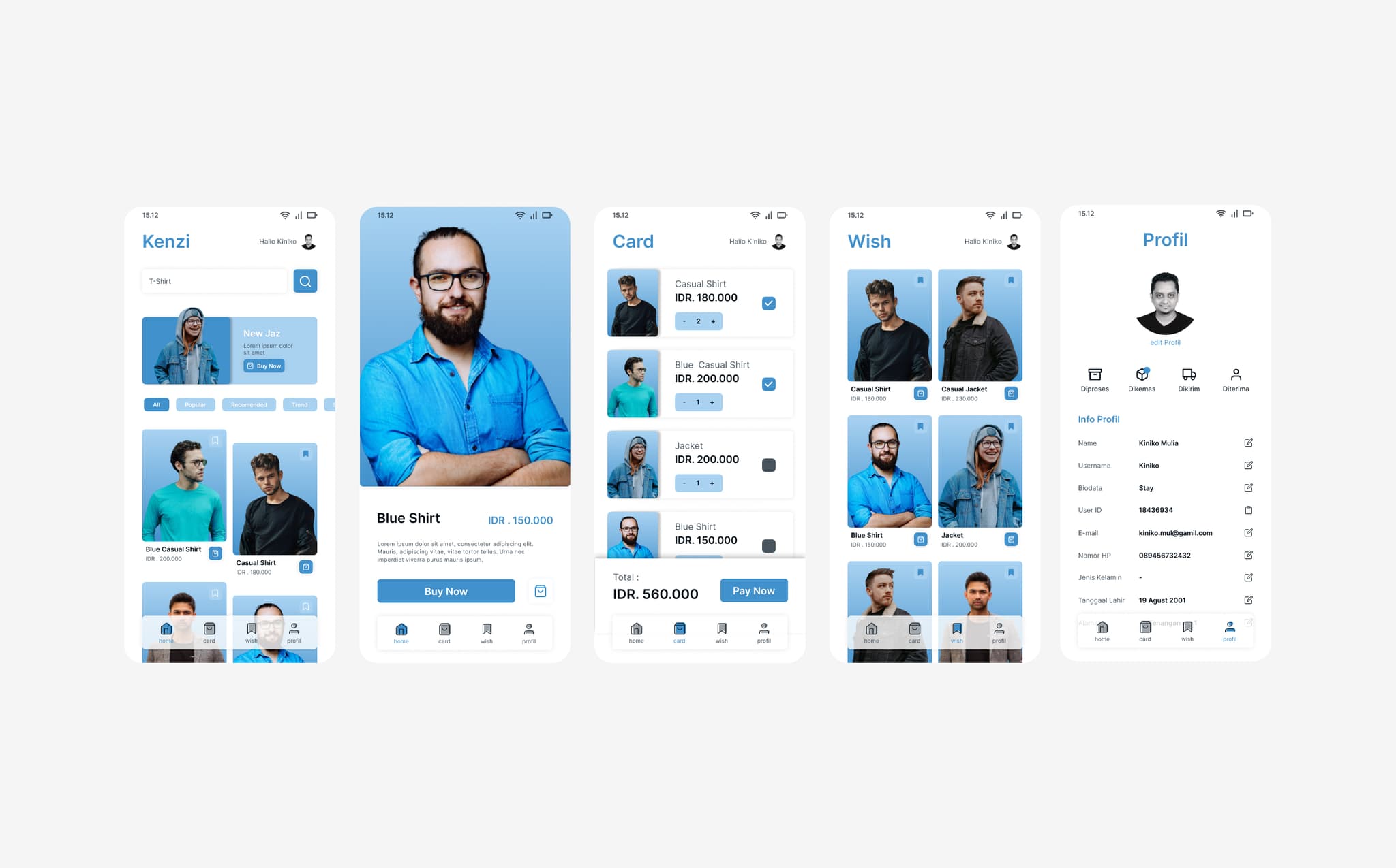 E-commerce Mobile App Design